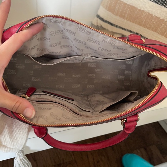 Red Michael Kors Purse - Picture 8 of 10